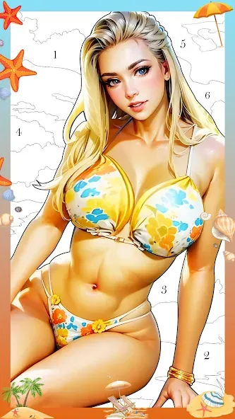 Holiday Relax Coloring Games МОД/Взлом [Много денег, Монет и Все открыто] Screenshot 1