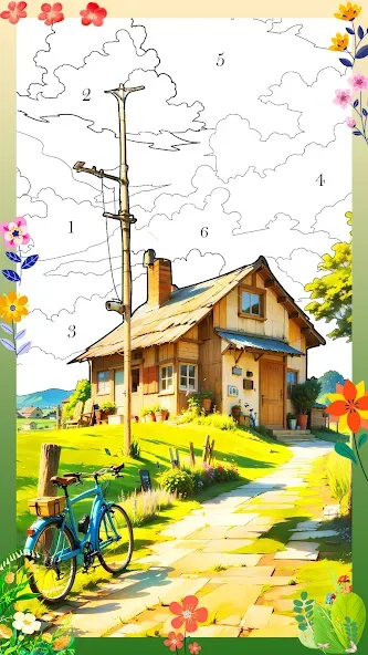Holiday Relax Coloring Games МОД/Взлом [Много денег, Монет и Все открыто] Screenshot 4