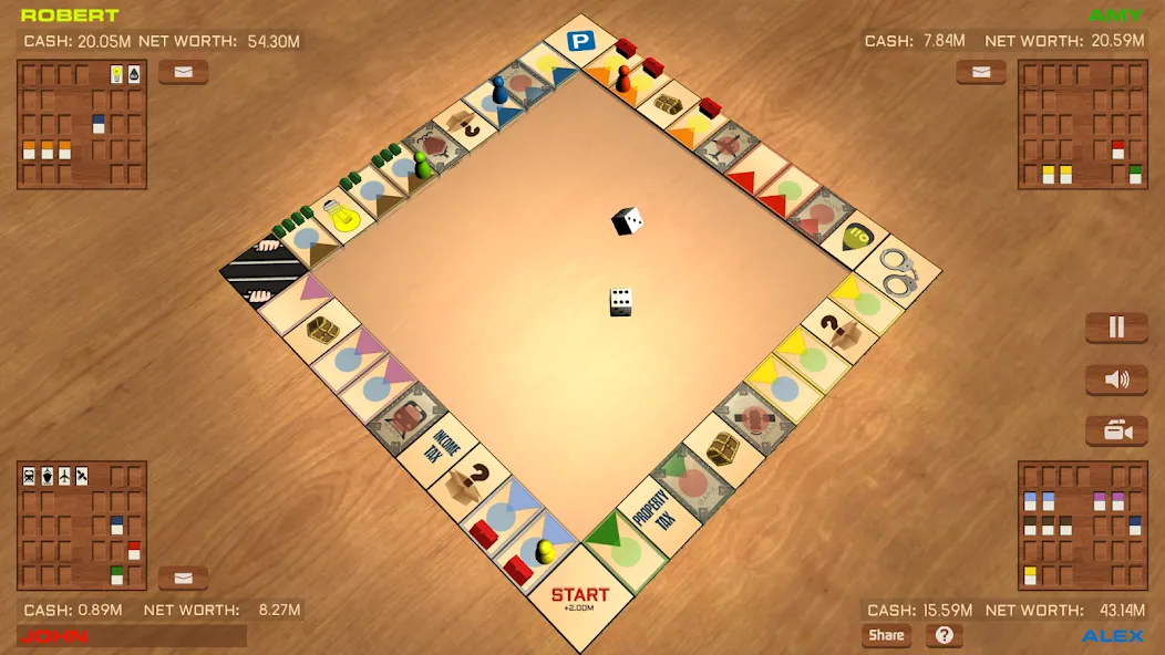 Businessman ONLINE board game (Бизнесмен онлайн настольная игра) МОД/Взлом [Меню, Бесконечные монеты и Открытые уровни] Screenshot 1