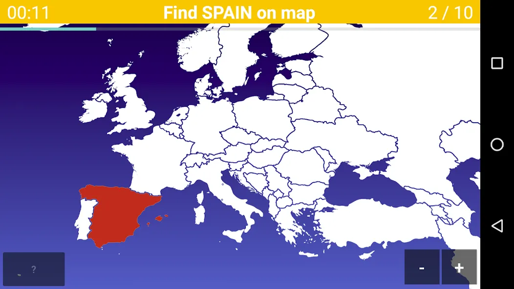 Europe Map Quiz - European Cou МОД/Взлом [Деньги, Монеты и Меню MOD] Screenshot 1