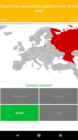 Europe Map Quiz - European Cou МОД/Взлом [Деньги, Монеты и Меню MOD] Screenshot 3