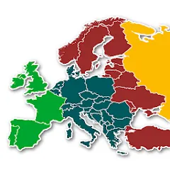 Скачать Взломанная Europe Map Quiz - European Cou на Андроид (Все уровни разблокированы)