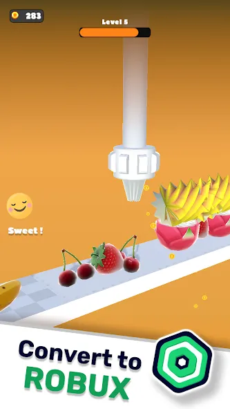 Topping Cream Robux Roblominer (Топпинг Крем Робукс Робломайнер) МОД/Взлом [Меню, Бесконечные монеты и Открытые уровни] Screenshot 4