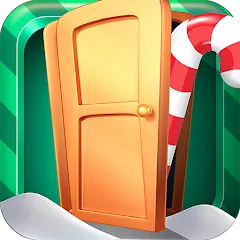 Скачать Open 100 Doors - Christmas! Взлом (Все подсказки разблокированы) на Android бесплатно