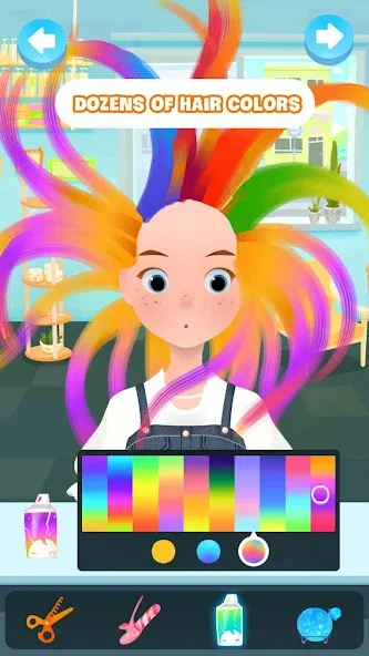 Hair salon games : Hairdresser МОД/Взлом [Деньги, Монеты и Меню MOD] Screenshot 1