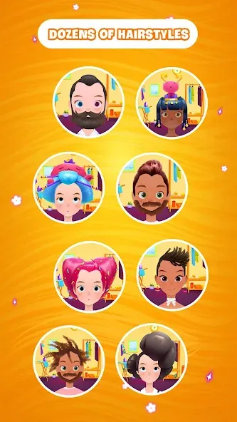 Hair salon games : Hairdresser МОД/Взлом [Деньги, Монеты и Меню MOD] Screenshot 4