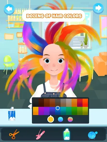 Hair salon games : Hairdresser МОД/Взлом [Деньги, Монеты и Меню MOD] Screenshot 5