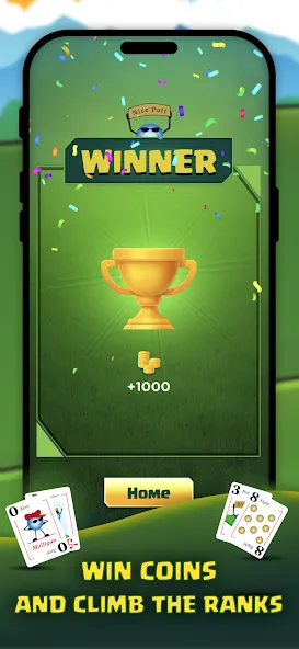 Play Nine: Golf Card Game (Плей Найн) МОД/Взлом [Много денег, Монет и Все открыто] Screenshot 4