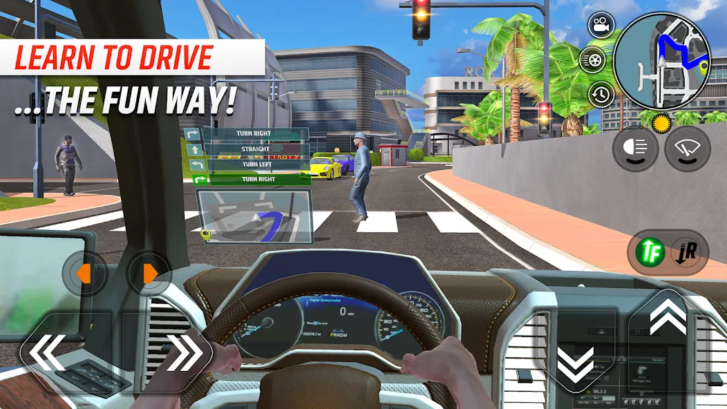 Car Driving School Simulator (Автошкола симулятор вождения) МОД/Взлом [Меню, Бесконечные монеты и Открытые уровни] Screenshot 1