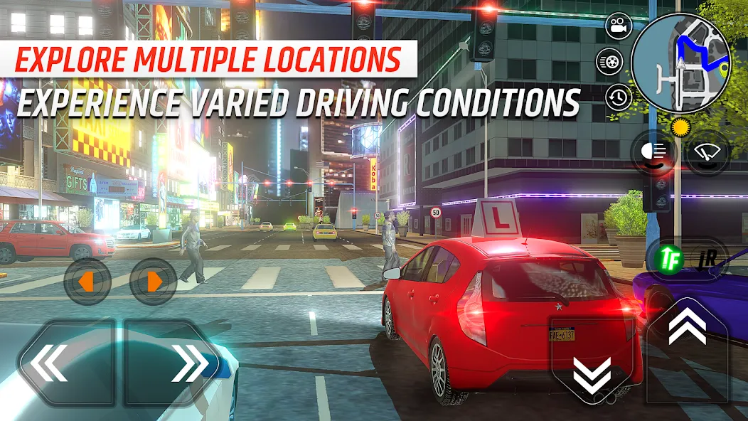 Car Driving School Simulator (Автошкола симулятор вождения) МОД/Взлом [Меню, Бесконечные монеты и Открытые уровни] Screenshot 2
