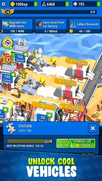 Idle Inventor - Factory Tycoon (Айдл Инвентор) МОД/Взлом [Деньги, Монеты и Меню MOD] Screenshot 2