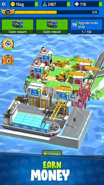 Idle Inventor - Factory Tycoon (Айдл Инвентор) МОД/Взлом [Деньги, Монеты и Меню MOD] Screenshot 4