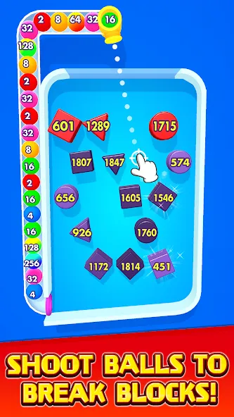 Bounce Merge (Баунс Мерж) МОД/Взлом [Меню, Бесконечные монеты и Открытые уровни] Screenshot 1