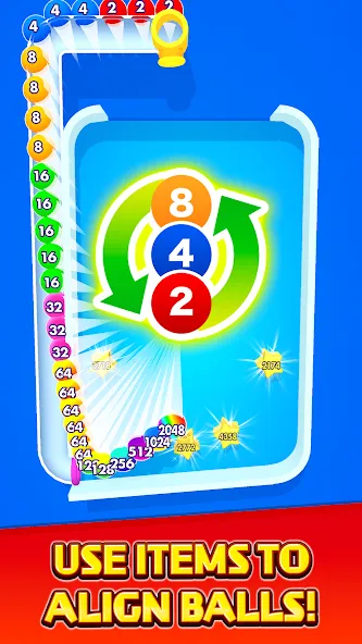Bounce Merge (Баунс Мерж) МОД/Взлом [Меню, Бесконечные монеты и Открытые уровни] Screenshot 4
