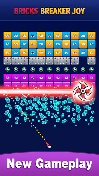 Bricks Breaker Joy (Брикс Брейкер Джой) МОД/Взлом [Много монет, Открытые уровни и Мега MOD] Screenshot 2