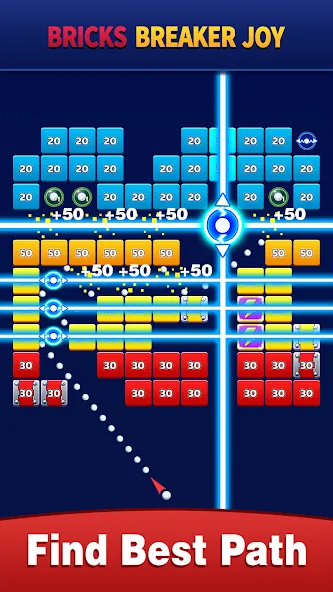Bricks Breaker Joy (Брикс Брейкер Джой) МОД/Взлом [Много монет, Открытые уровни и Мега MOD] Screenshot 4