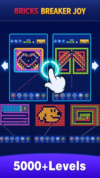 Bricks Breaker Joy (Брикс Брейкер Джой) МОД/Взлом [Много монет, Открытые уровни и Мега MOD] Screenshot 5