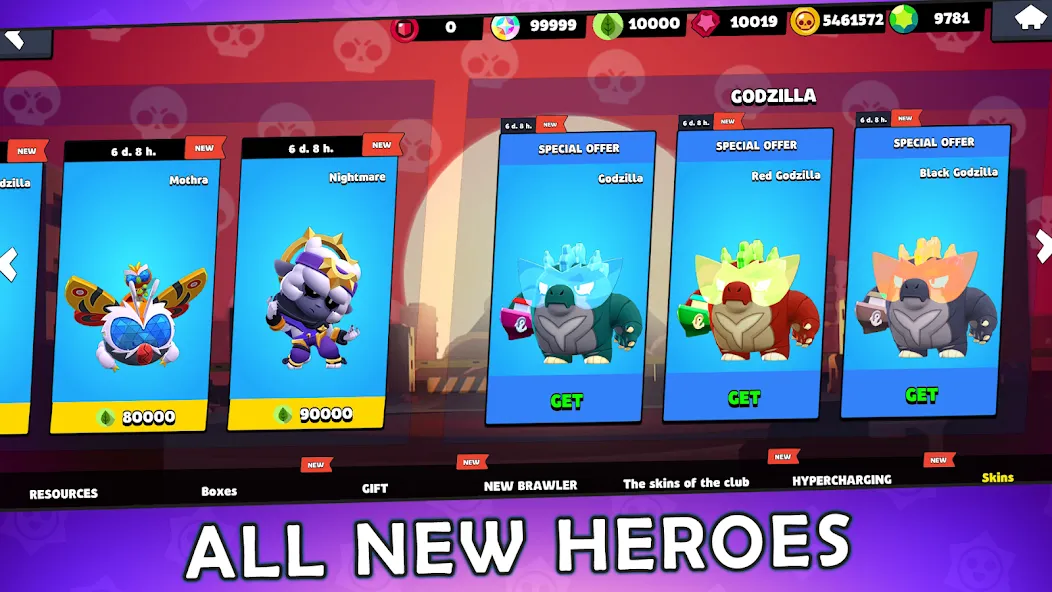 Box Simulator for Brawl Stars МОД/Взлом [Бесконечные деньги, Монеты и Мега MOD] Screenshot 2