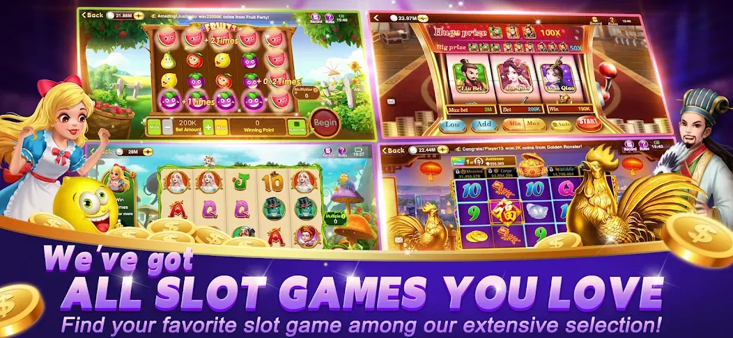 Happy Poker Slots (Хэппи Покер Слоты) МОД/Взлом [Деньги, Монеты и Меню MOD] Screenshot 2