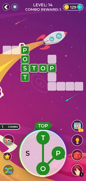 Word Game. Crossword Search Pu МОД/Взлом [Меню, Бесконечные монеты и Открытые уровни] Screenshot 4