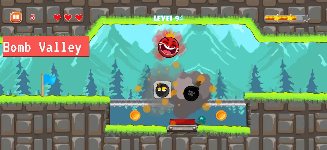 Bounce Ball 4: Red Season 4 (Рэд Баунс Болл 4) МОД/Взлом [Много денег, Монет и Все открыто] Screenshot 4