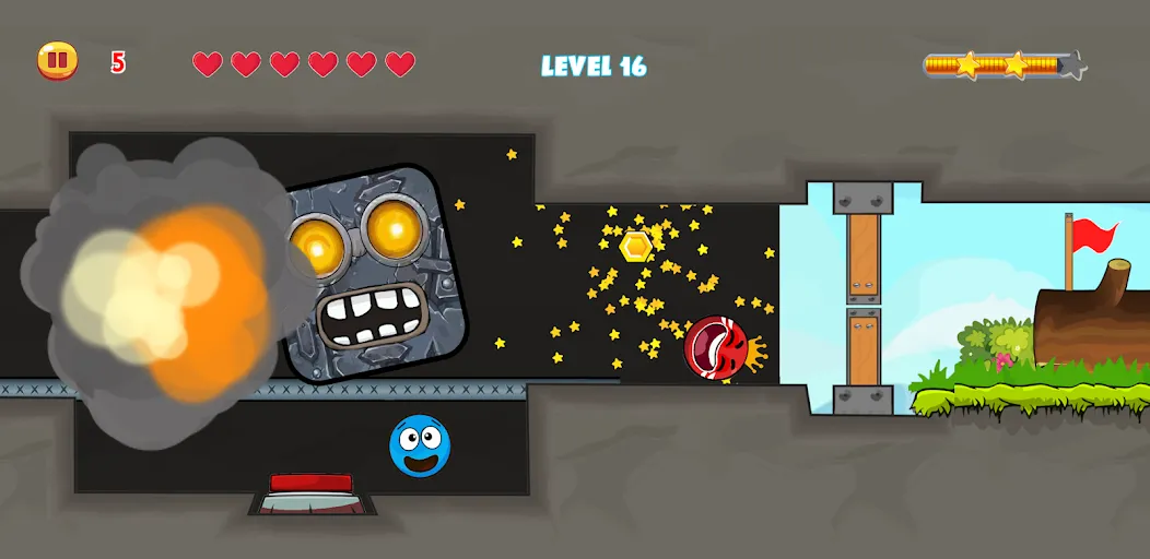 Red Hero 4 - red bounce ball 5 МОД/Взлом [Все открыто, Дополнительные деньги и Меню MOD] Screenshot 3