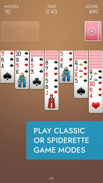 Spider Solitaire МОД/Взлом [Бесконечные деньги, Монеты и Мега MOD] Screenshot 5
