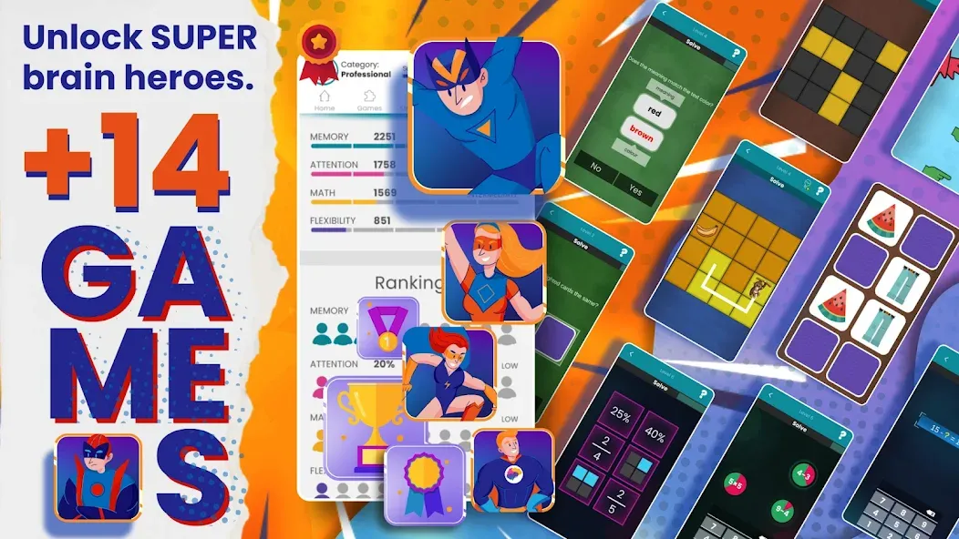 Brain Power - Working memory МОД/Взлом [Бесконечные деньги, Монеты и Мега MOD] Screenshot 2