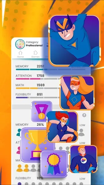 Brain Power - Working memory МОД/Взлом [Бесконечные деньги, Монеты и Мега MOD] Screenshot 4