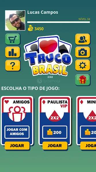 Truco Brasil - Truco online (Труко Бразиль) МОД/Взлом [Деньги, Монеты и Меню MOD] Screenshot 1