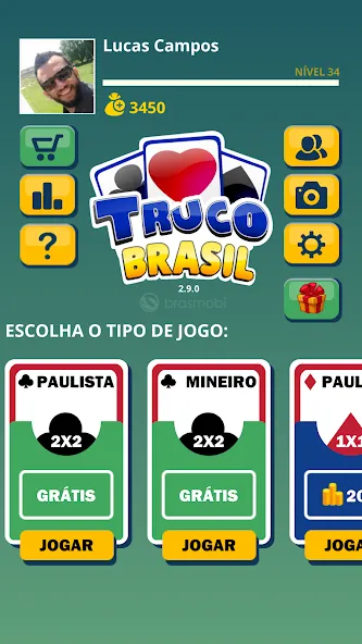 Truco Brasil - Truco online (Труко Бразиль) МОД/Взлом [Деньги, Монеты и Меню MOD] Screenshot 2