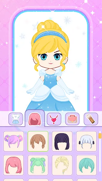 Doll Dress Up: Makeup Games (Долл Дресс Ап) МОД/Взлом [Бесконечные деньги, Монеты и Мега MOD] Screenshot 4