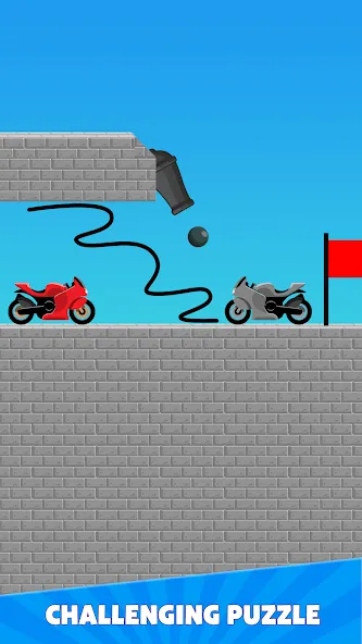 Draw Bridge Puzzle: Brain Game (Драу Бридж Пазл) МОД/Взлом [Меню, Бесконечные монеты и Открытые уровни] Screenshot 5
