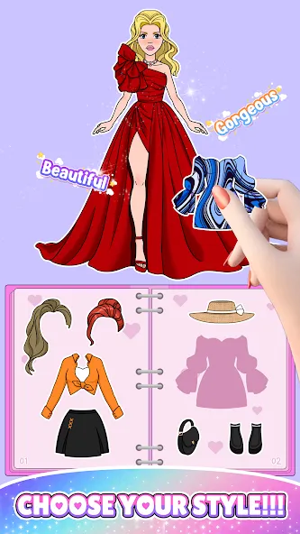 Paper Doll: Fashion Dress Up (Свит Пейпер Долл) МОД/Взлом [Все открыто, Дополнительные деньги и Меню MOD] Screenshot 5