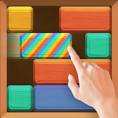 Скачать Взломанная Falling Blocks: Sliding Puzzle на андроид с Бесконечные подсказки