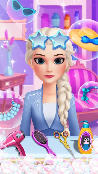 Hair Salon: Beauty Salon Game (Хэр Салон) МОД/Взлом [Много денег, Монет и Все открыто] Screenshot 1