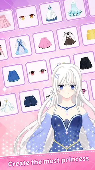 Princess Dress Up - Sweet Doll (Принцесса нарядиться) МОД/Взлом [Много денег, Монет и Все открыто] Screenshot 4