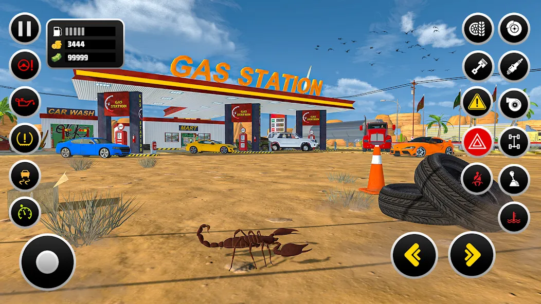 Gas Station Simulator Games МОД/Взлом [Меню, Бесконечные монеты и Открытые уровни] Screenshot 3