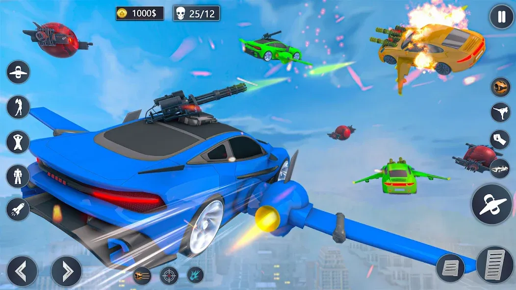 Flying Car Robot Game Car Game МОД/Взлом [Все открыто, Дополнительные деньги и Меню MOD] Screenshot 5
