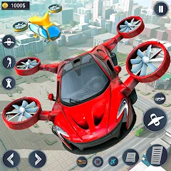 Скачать Взломанная Flying Car Robot Game Car Game на Андроид (Много денег)