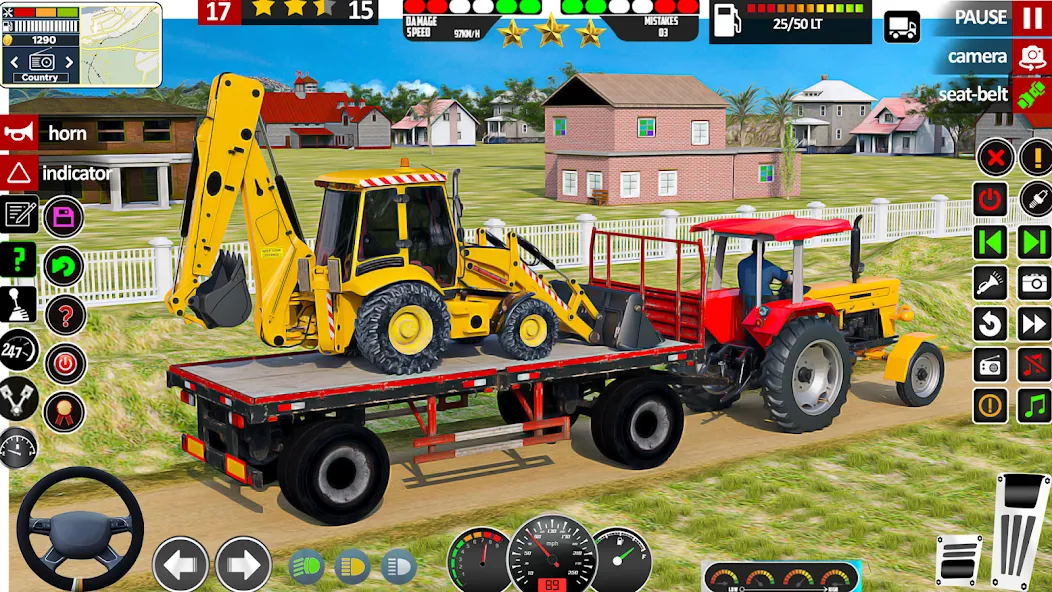 Indian Tractor Game Farming 3D МОД/Взлом [Много монет, Открытые уровни и Мега MOD] Screenshot 1