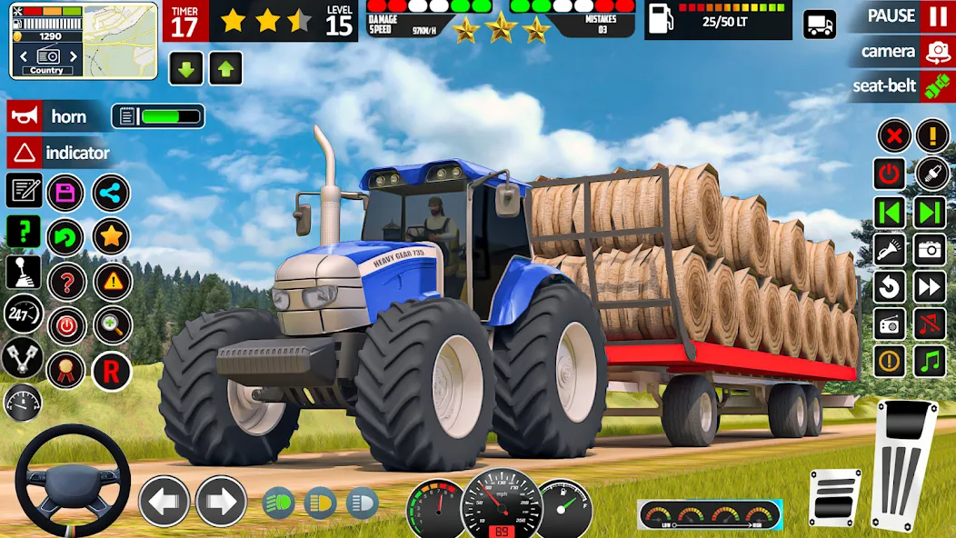 Indian Tractor Game Farming 3D МОД/Взлом [Много монет, Открытые уровни и Мега MOD] Screenshot 5