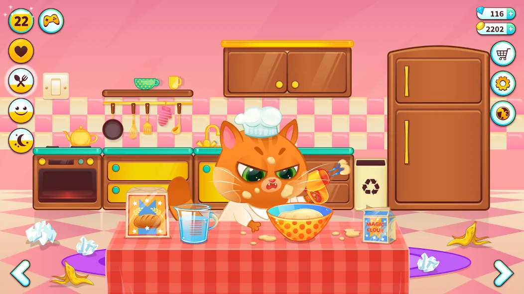 Bubbu – My Virtual Pet Cat МОД/Взлом [Меню, Бесконечные монеты и Открытые уровни] Screenshot 2