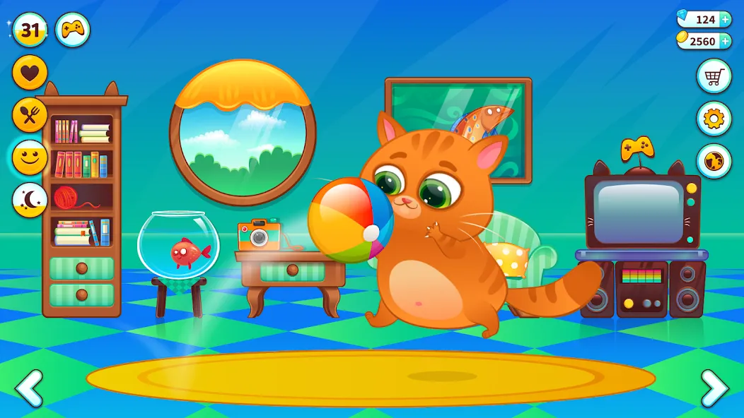 Bubbu – My Virtual Pet Cat МОД/Взлом [Меню, Бесконечные монеты и Открытые уровни] Screenshot 4
