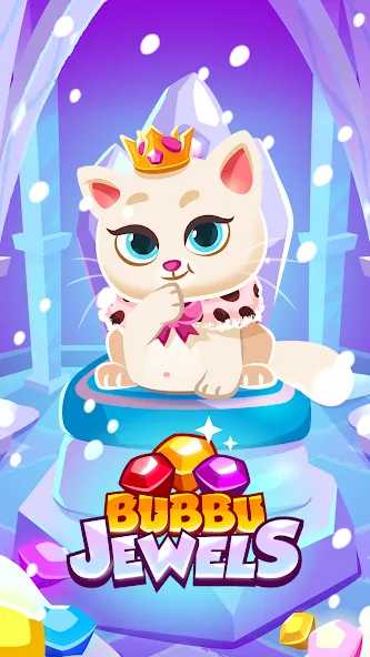 Bubbu Jewels - Merge Puzzle (Буббу Джуэлс) МОД/Взлом [Меню, Бесконечные монеты и Открытые уровни] Screenshot 1
