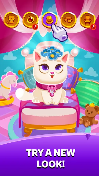 Bubbu Jewels - Merge Puzzle (Буббу Джуэлс) МОД/Взлом [Меню, Бесконечные монеты и Открытые уровни] Screenshot 2