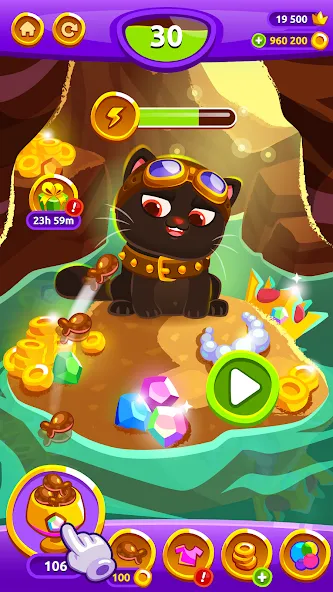 Bubbu Jewels - Merge Puzzle (Буббу Джуэлс) МОД/Взлом [Меню, Бесконечные монеты и Открытые уровни] Screenshot 4