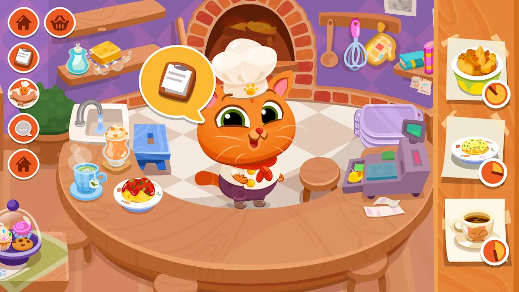 Bubbu Restaurant - My Cat Game (Буббу Ресторан) МОД/Взлом [Бесконечные деньги, Монеты и Мега MOD] Screenshot 1