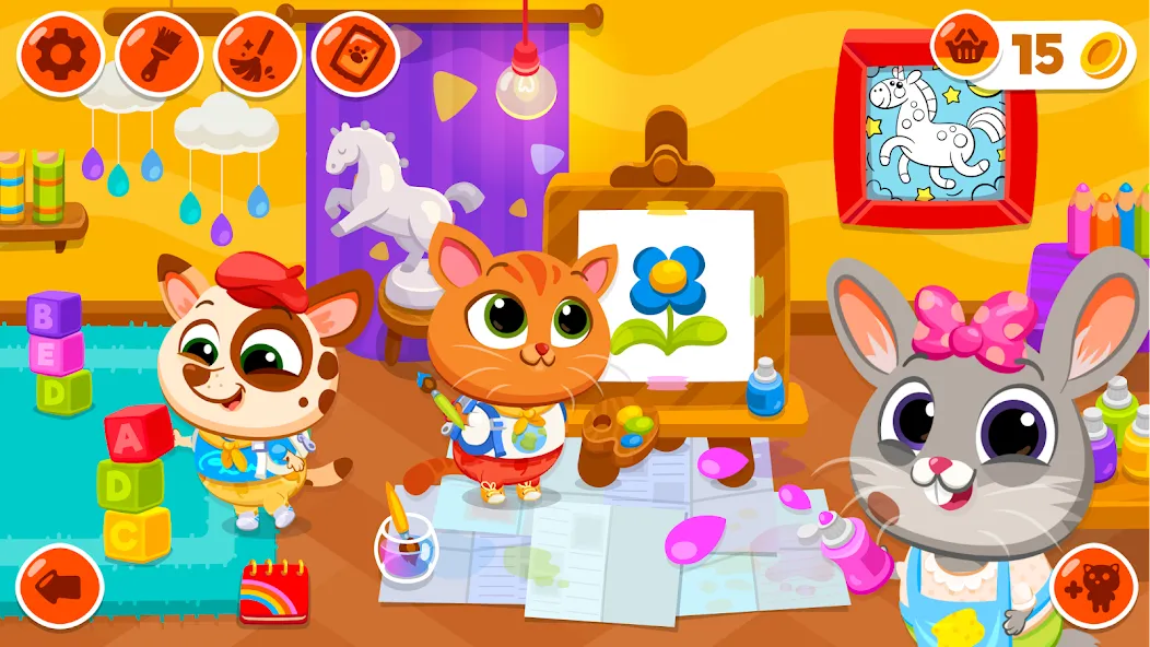 Bubbu School - My Virtual Pets (Буббу Скул) МОД/Взлом [Деньги, Монеты и Меню MOD] Screenshot 4
