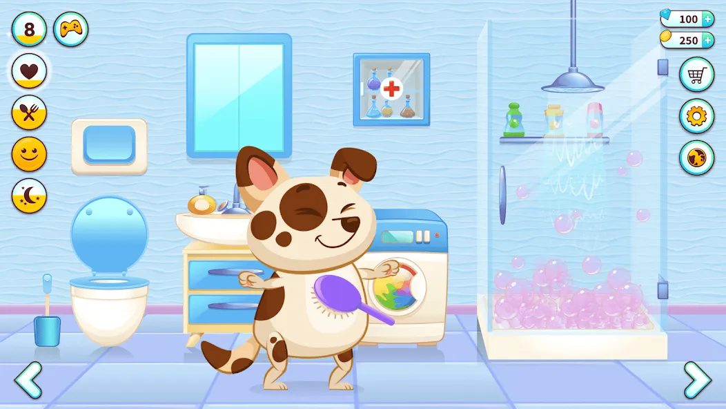 Duddu - My Virtual Pet Dog МОД/Взлом [Много монет, Открытые уровни и Мега MOD] Screenshot 1